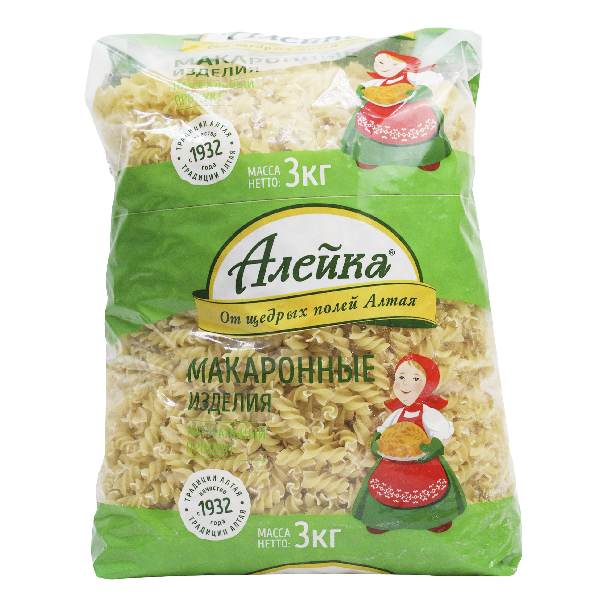 

Макаронные изделия Алейка Спираль 3 кг