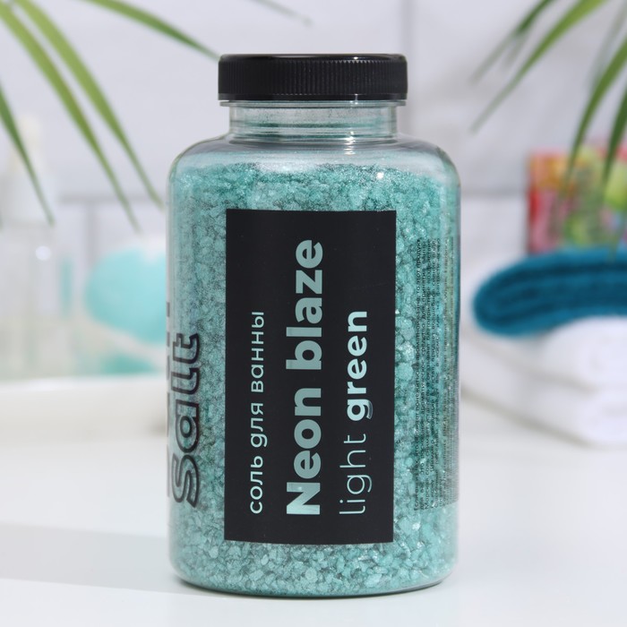 

Соль для ванны Neon Blaze Light green, 500 г, Голубой