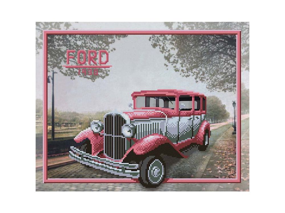 

Рисунок на габардине «Ford»