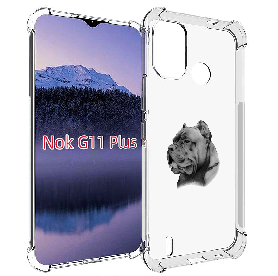 

Чехол MyPads грозный бульдог для Nokia G11 Plus, Прозрачный, Tocco