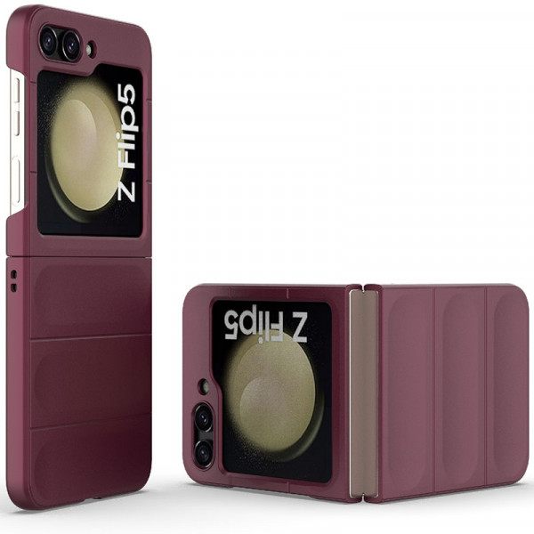 

Пластиковый чехол Flex Matte для Samsung Galaxy Z Flip 5, бордовый, Flex Matte