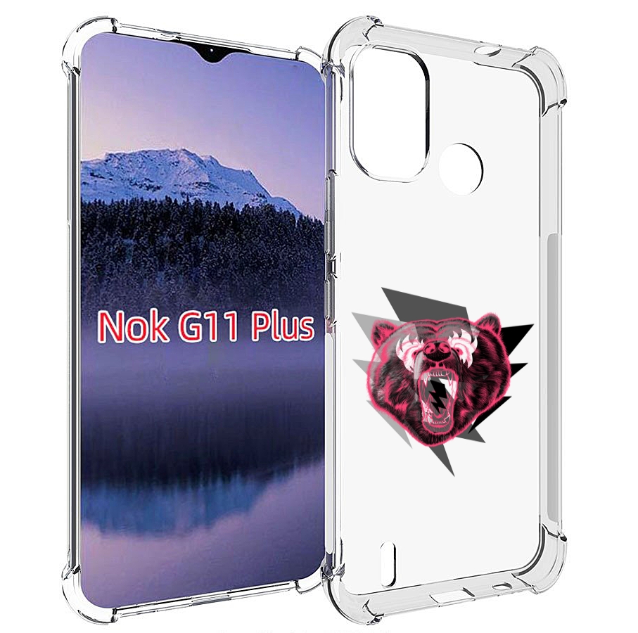

Чехол MyPads грозовой медведь для Nokia G11 Plus, Прозрачный, Tocco