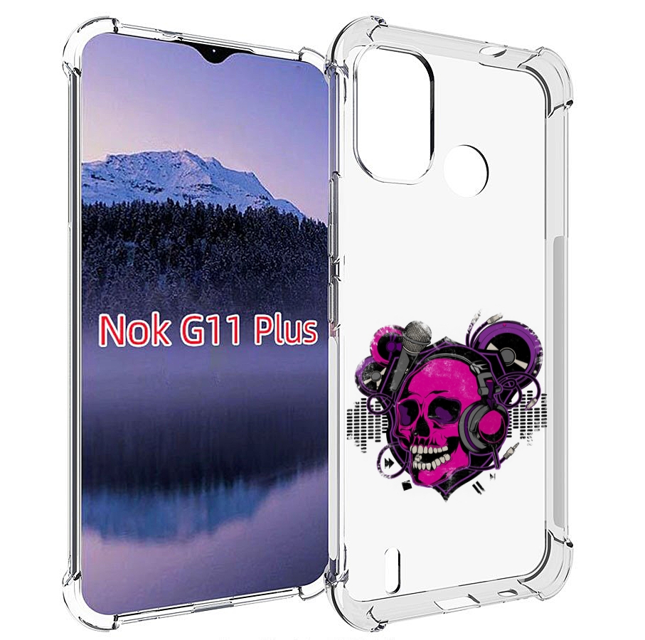 

Чехол MyPads череп 1 для Nokia G11 Plus, Прозрачный, Tocco