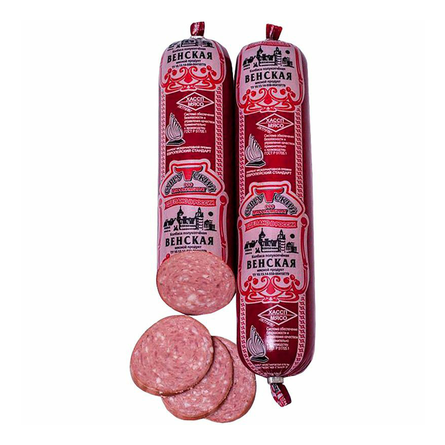 

Колбаса полукопченая Сургутский мясокомбинат Венская