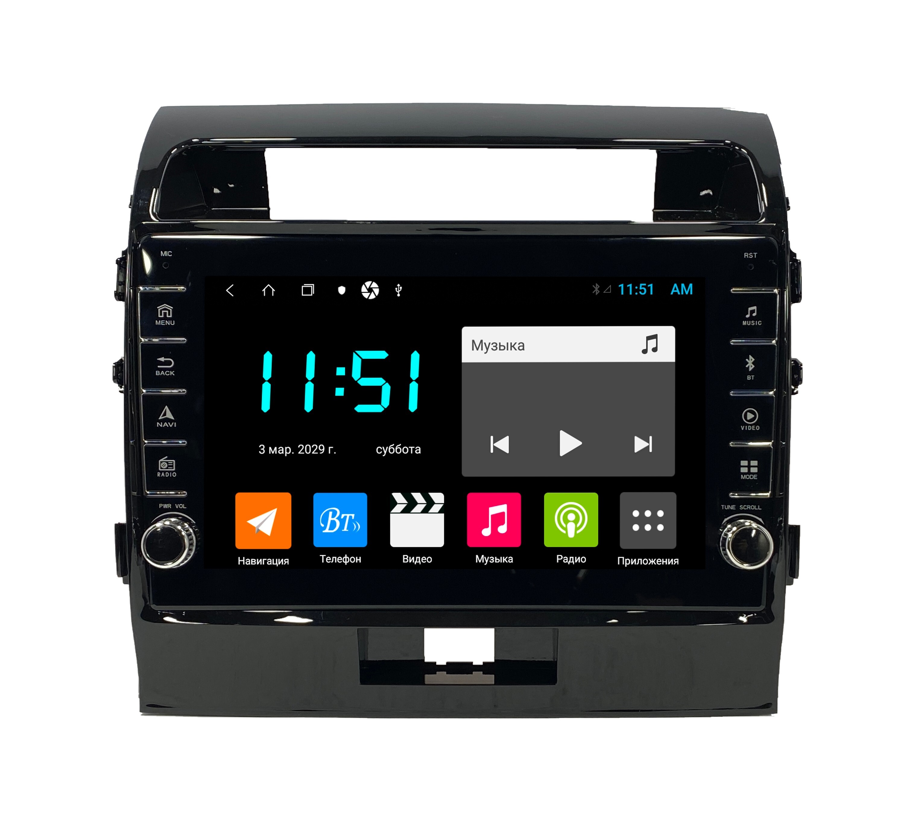 Штатная автомагнитола Zenith Toyota Land Cruiser 200 2007-2014 Android 12 464GB с 3425000₽