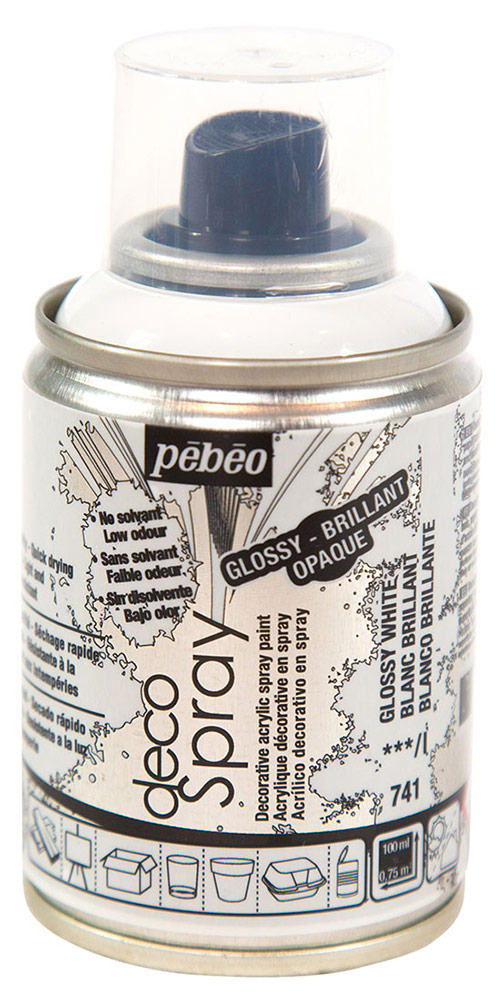Pebeo decoSpray, (аэрозоль), 100 мл, белый глянцевый