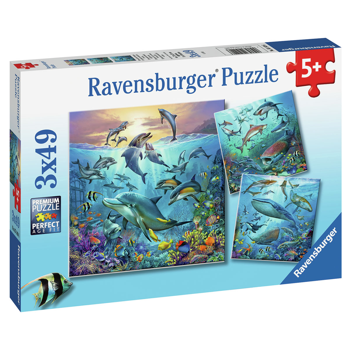 

Пазл Ravensburger Подводный мир, 3х49 деталей, Подводный мир