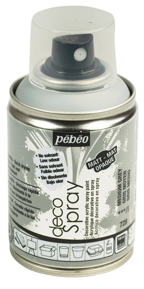 Pebeo decoSpray, (аэрозоль), 100 мл, серый
