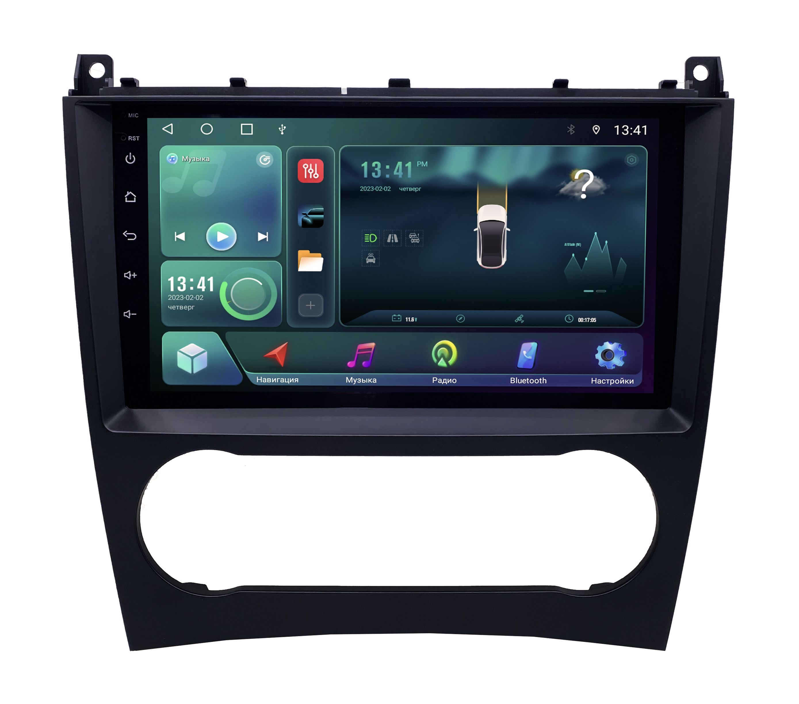 Штатная магнитола Zenith Mercedes-Benz C Class W203 2004-2008 Android 12 232 GB 2286900₽