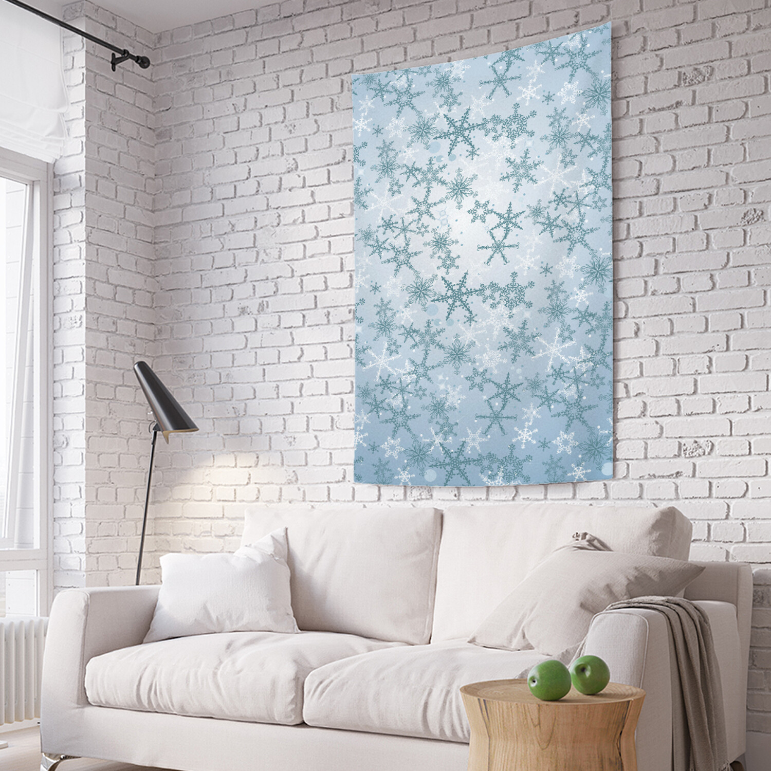 

Вертикальное фотопанно на стену JoyArty "Иней снежинок" из ткани 150х200 см, Иней снежинок