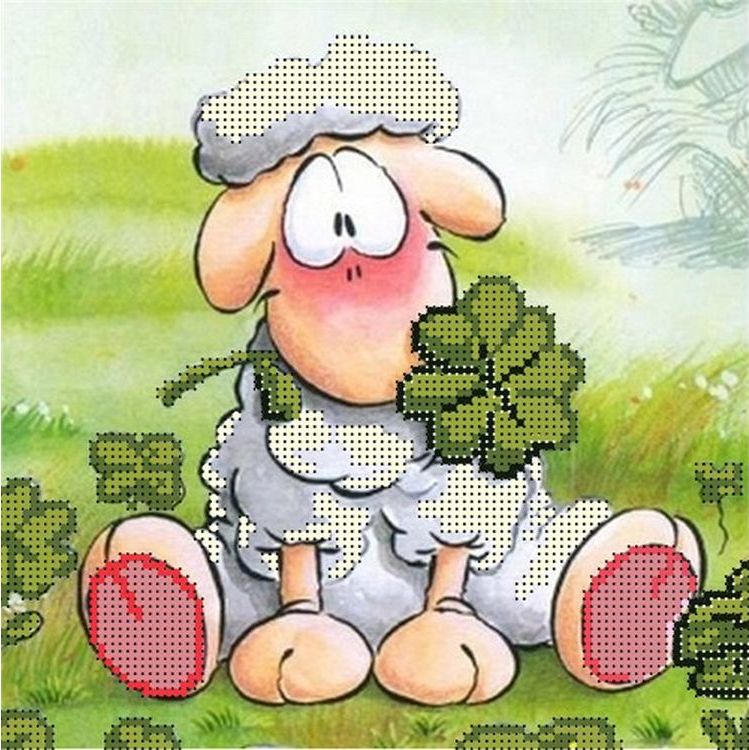 

Рисунок на канве «На удачу»
