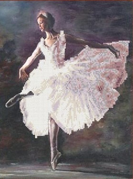

Рисунок на ткани «Балерина»