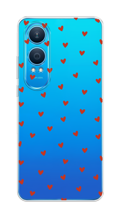 

Чехол на OnePlus Nord CE4 Lite 5G "Red hearts", Красный;прозрачный, 155050-1