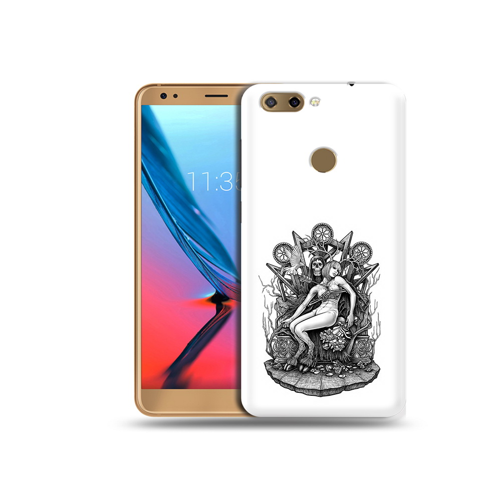 Чехол MyPads Tocco для ZTE Blade V9 девушка на троне (PT106427.464.309)
