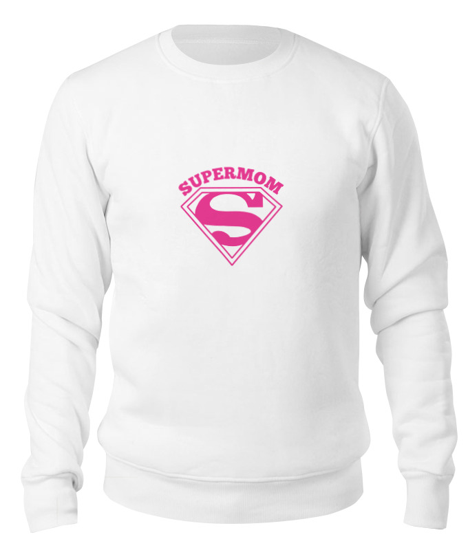 

Свитшот унисекс Printio Супермама (supermom) белый XL, Супермама (supermom)