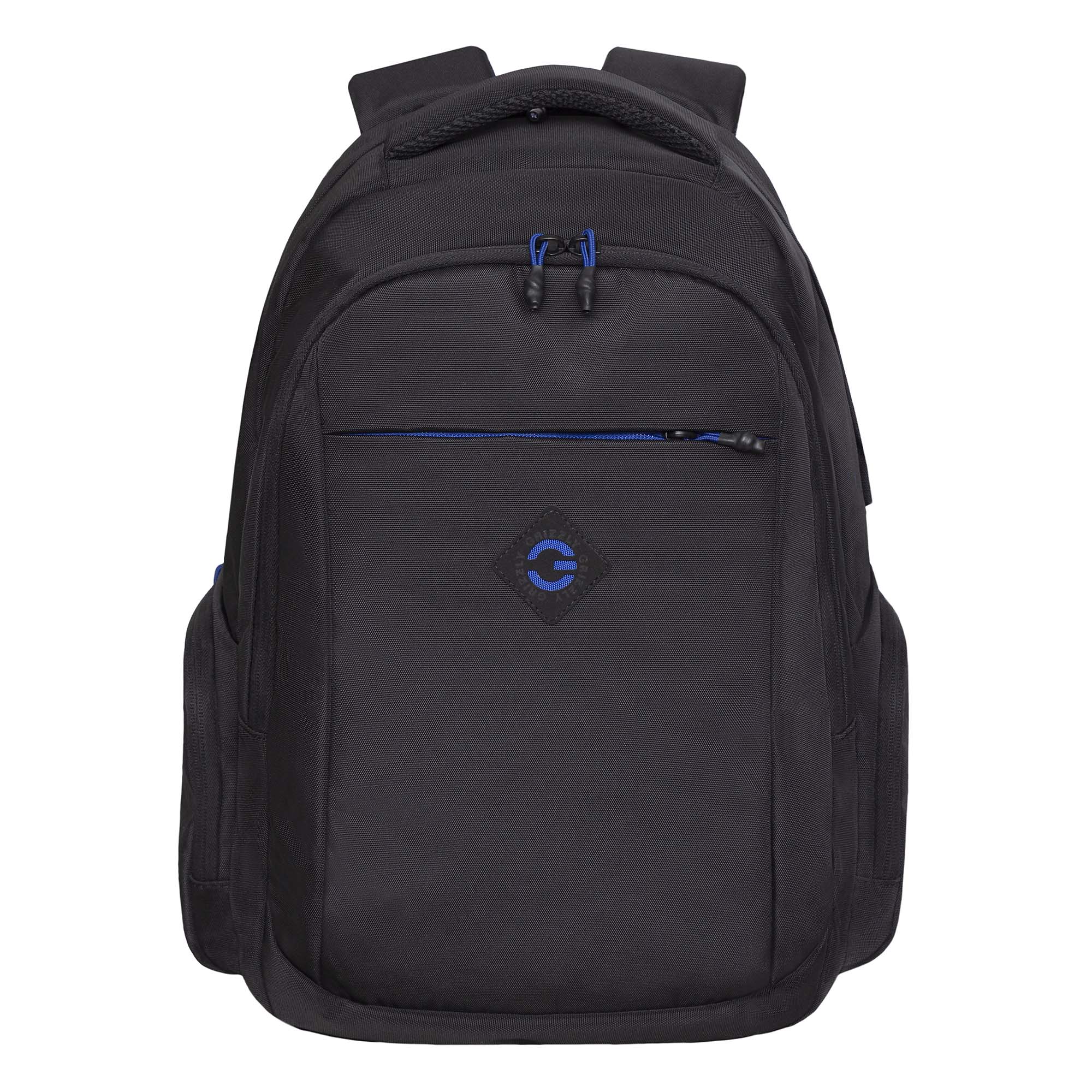 Рюкзак Grizzly школьный для мальчика RQ-310-2 1 черный - синий