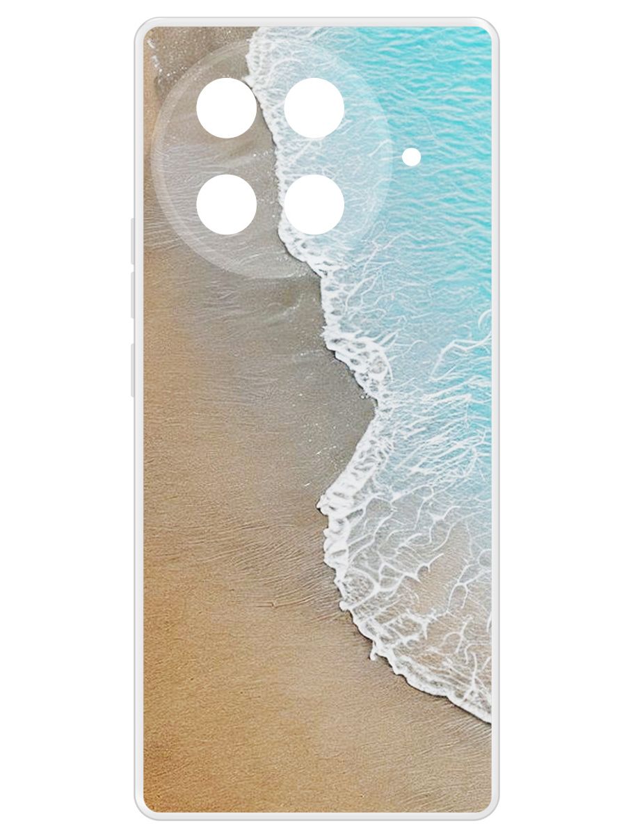 

Чехол-накладка Krutoff Clear Case Прибой для Tecno Camon 30S Pro, Прозрачный