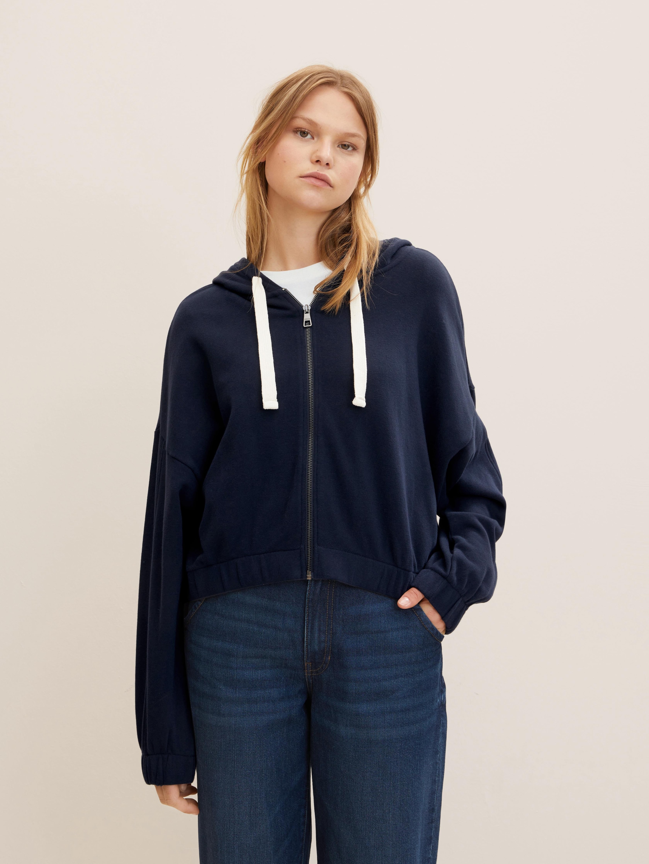 

Толстовка женская Tom Tailor Denim 1032939 синяя S, Синий, 1032939
