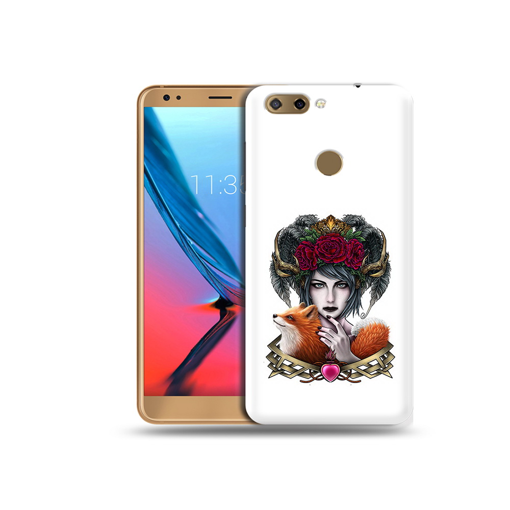 

Чехол MyPads Tocco для ZTE Blade V9 девушка с лисой (PT106427.464.314), Прозрачный, Tocco