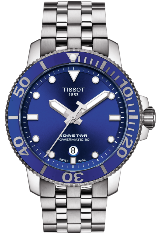 

Часы Tissot Seastar 1000 Powermatic 80 T120.407.11.041.00, T1204071104100