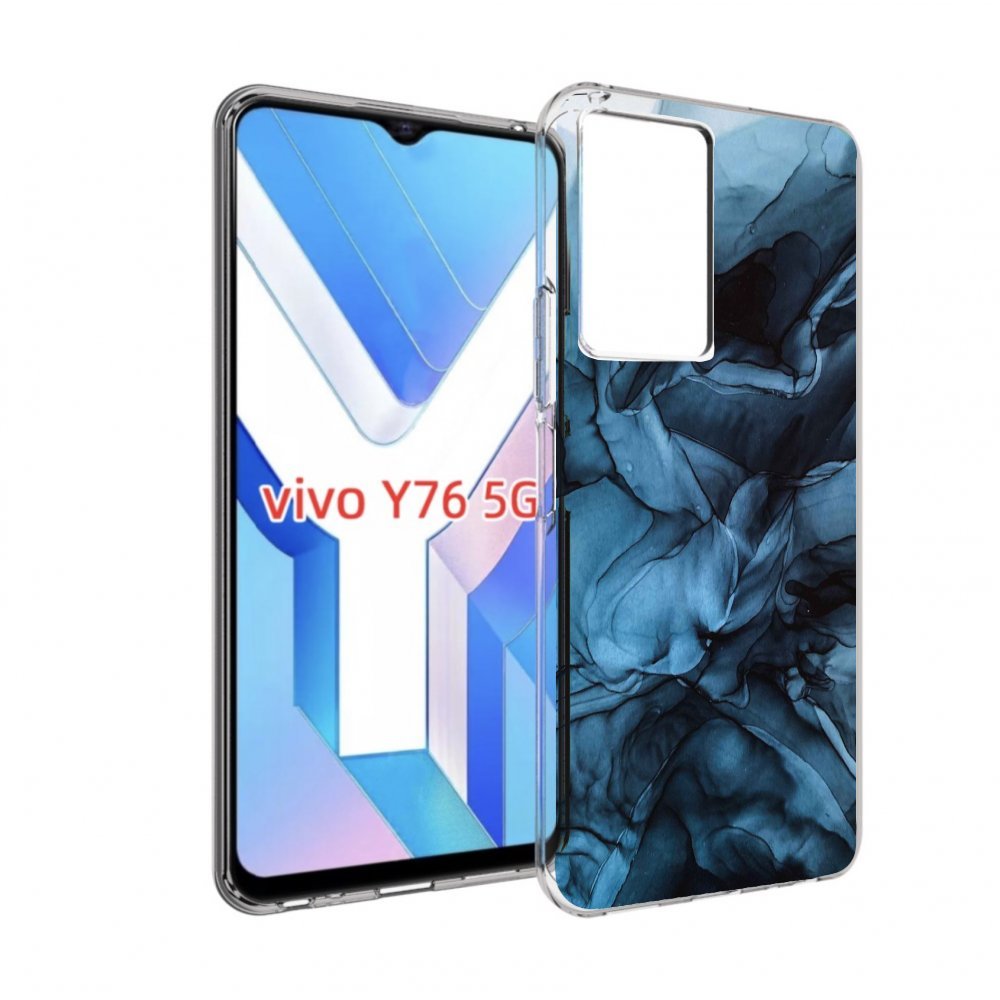 

Чехол MyPads голубой дымок для Vivo Y76 5G, Прозрачный, Tocco