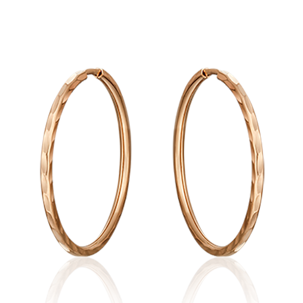 

Серьги конго из красного золота ЯХОНТ Золотой 78972, 78972