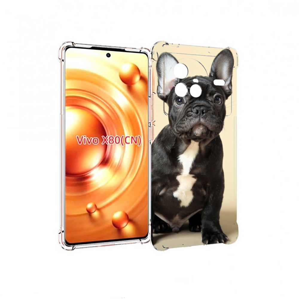 

Чехол Mypads Французскии Бульдог Для Vivo X80, Прозрачный, Tocco