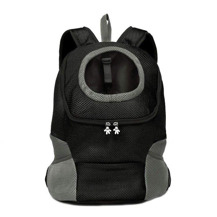 Рюкзак-переноска для животных Пижон максимальный чёрный 36х21х45 см