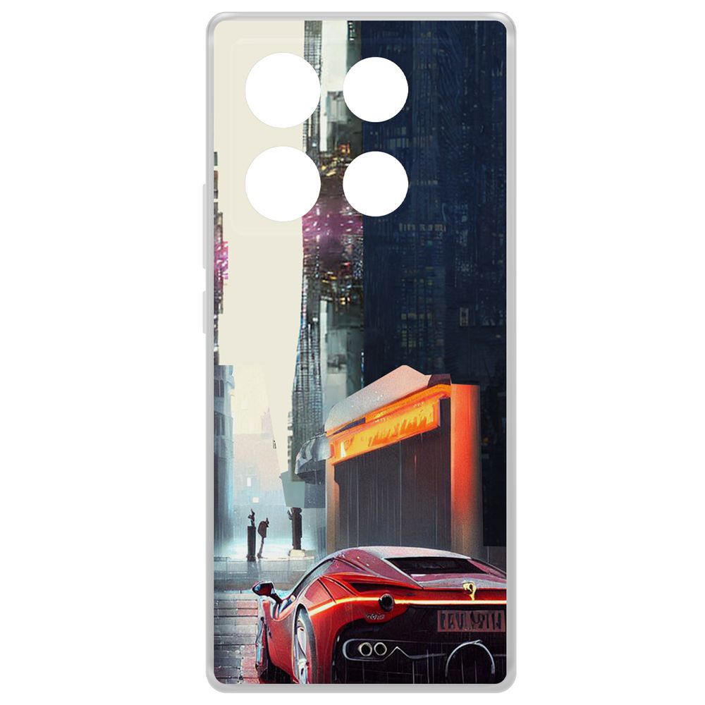 

Чехол-накладка Krutoff Clear Case Сити для INFINIX Note 40 Pro, Прозрачный
