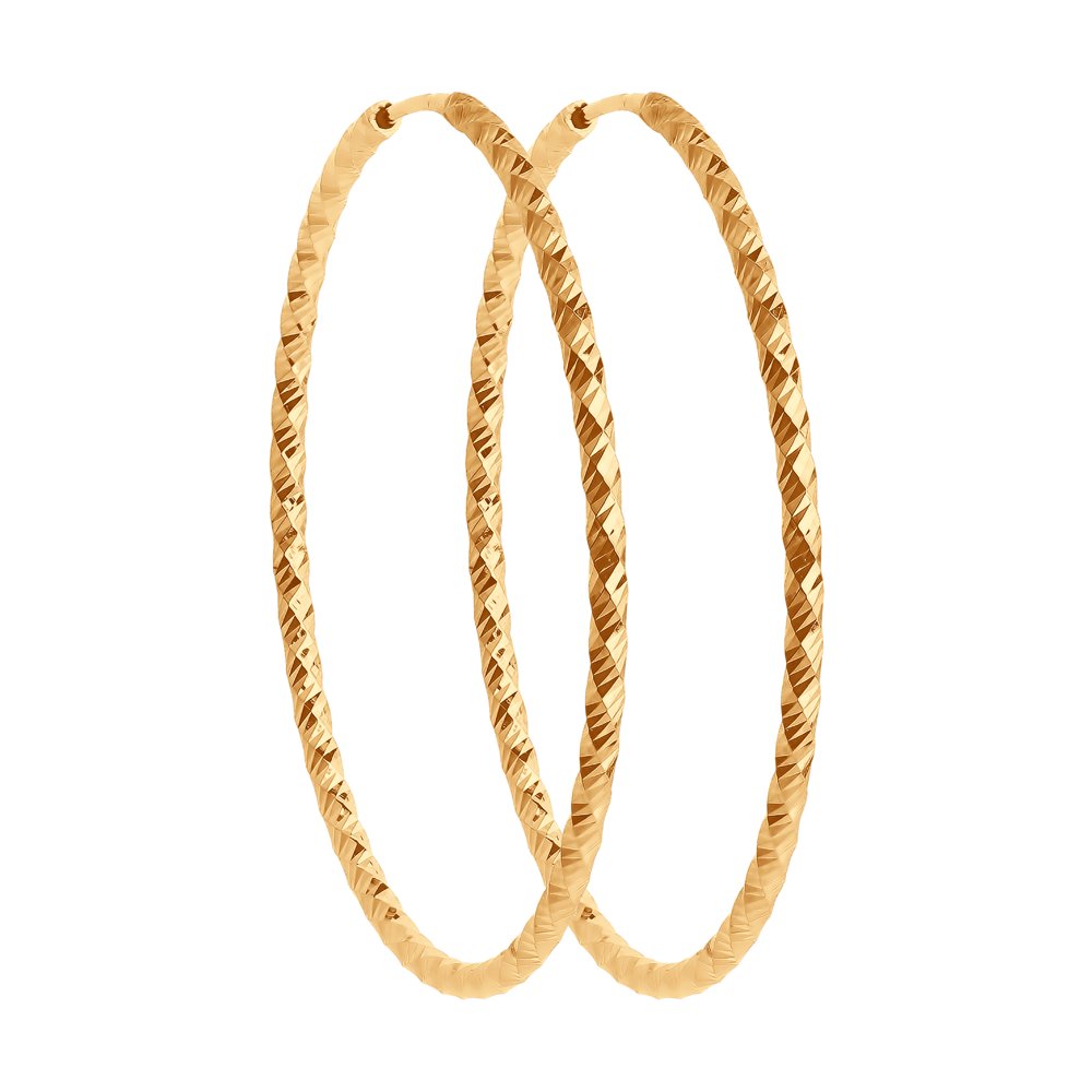 

Серьги конго из красного золота Yahont 84609, 84609