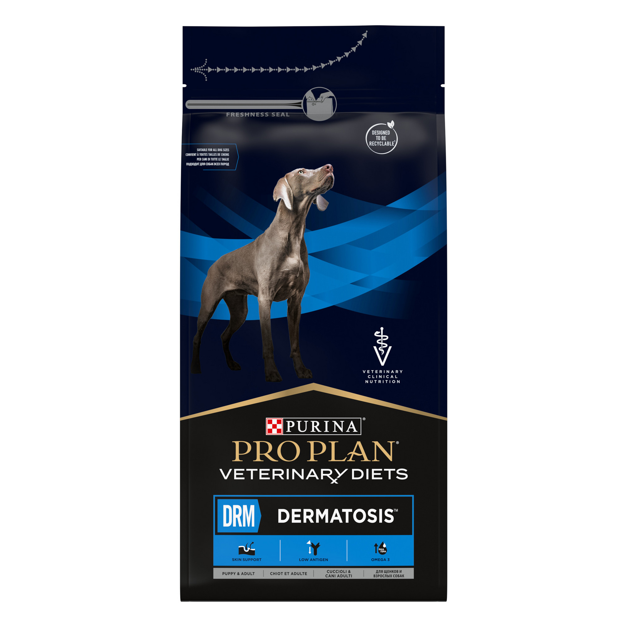 Сухой корм для собак Purina Pro Plan Veterinary Diets DRM Dermatosis, 1,5кг