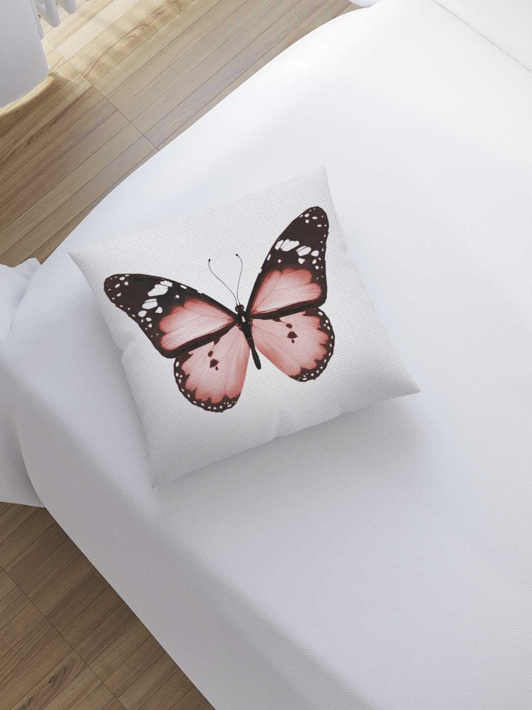 фото Наволочка декоративная joyarty "симметрия в мире бабочек" на молнии, 45x45 см