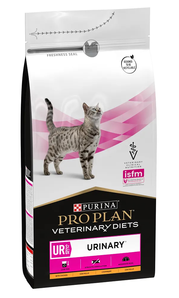 фото Сухой корм для кошек purina pro plan veterinary diets ur с курицей, 1,5кг