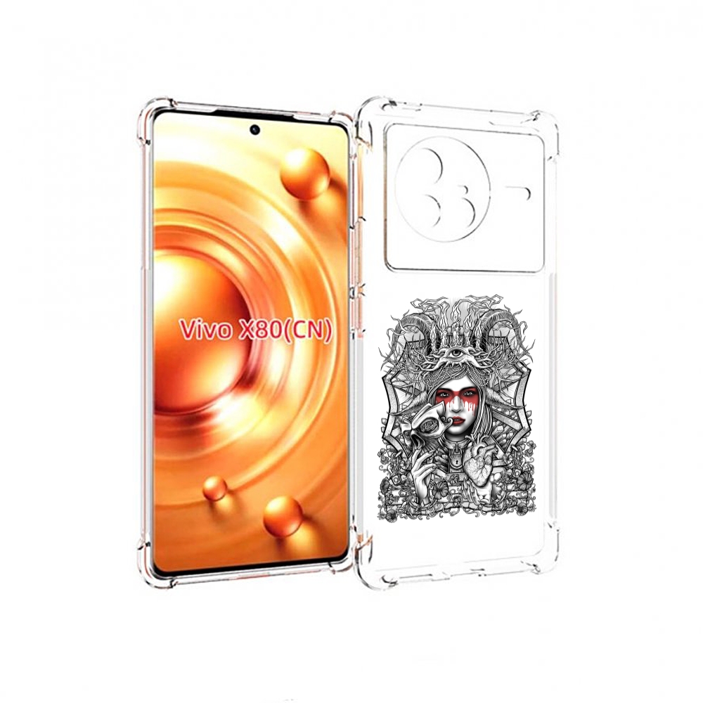 

Чехол Mypads Грусная Девушка Для Vivo X80, Прозрачный, Tocco