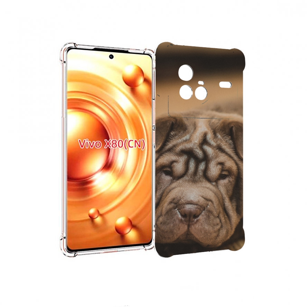 

Чехол Mypads Шарпеи Для Vivo X80, Прозрачный, Tocco