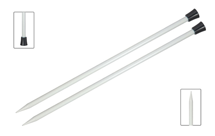 Спицы для вязания Knit Pro прямые Basix Aluminum 2,25мм, 25см, арт.45207