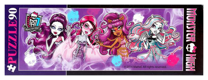 

Пазл "Панорама. Школа Монстров (Monster High)", 90 элементов