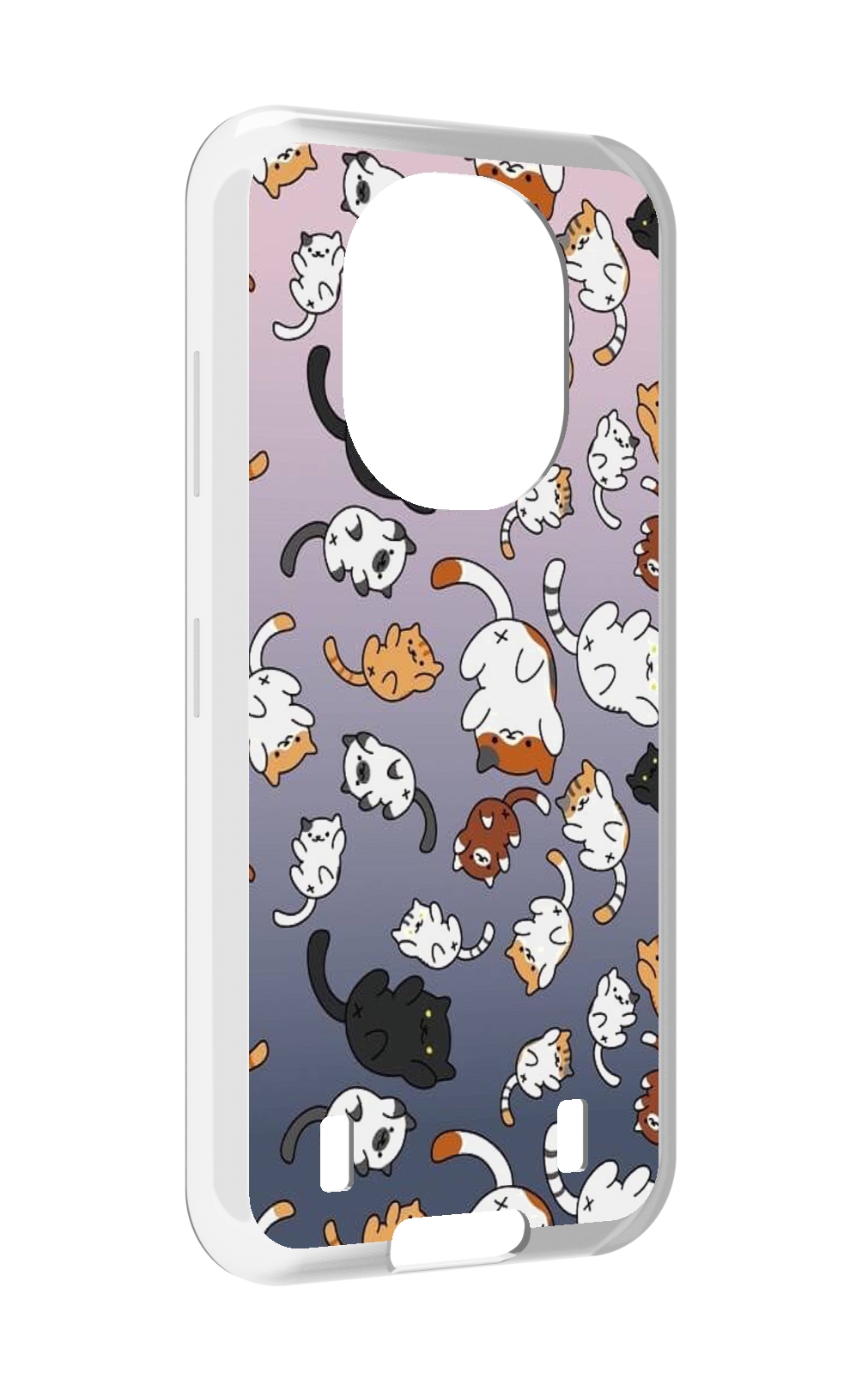 

Чехол MyPads Котики-летают для Oukitel WP16, Прозрачный, Tocco