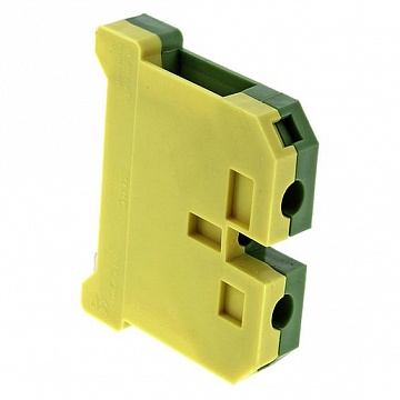 Клемма для заземления с винтовым зажимом   63мм.кв, желто-зеленый, plc-ek-10/63 | код. plc