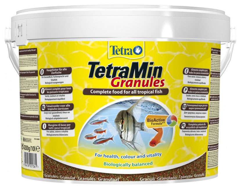 фото Tetra tetramin granules корм гранулы для всех видов рыб (10 л х 2 шт)