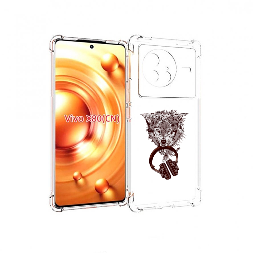 Чехол Mypads Дикий Волк Для Vivo X80