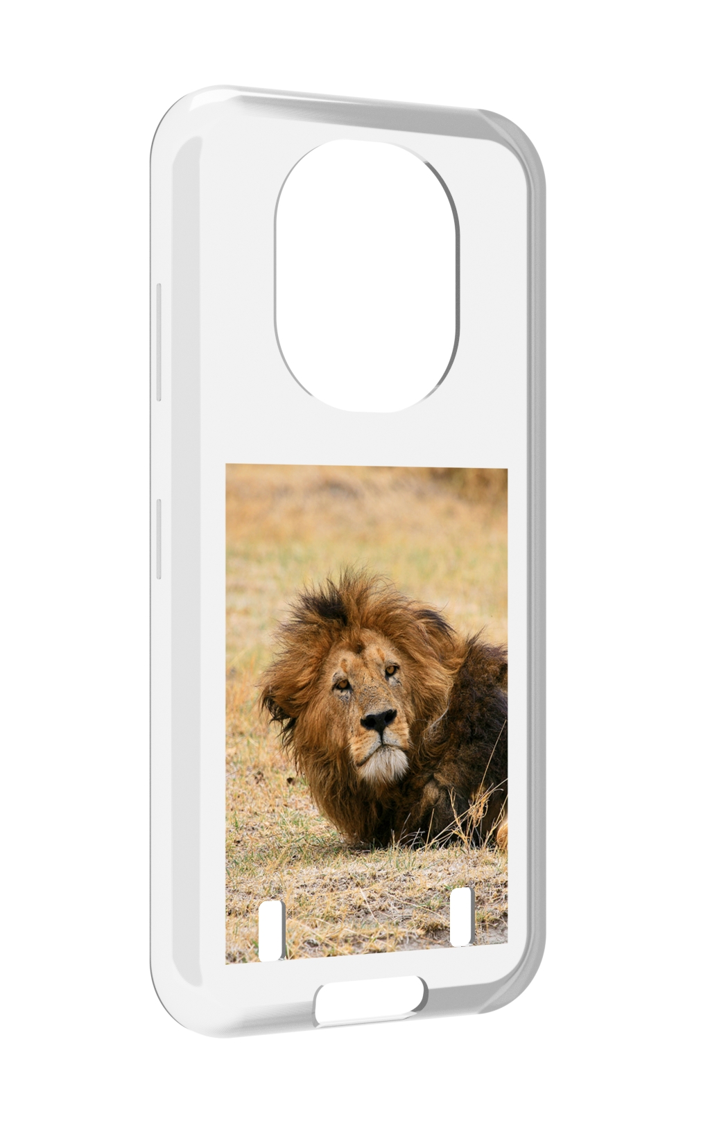 

Чехол MyPads Лев-лежит мужской для Oukitel WP16, Прозрачный, Tocco