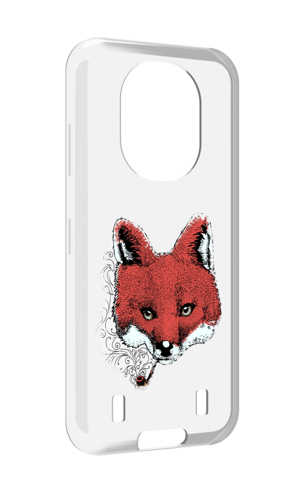 

Чехол MyPads Лис с трубкой для Oukitel WP16, Прозрачный, Tocco