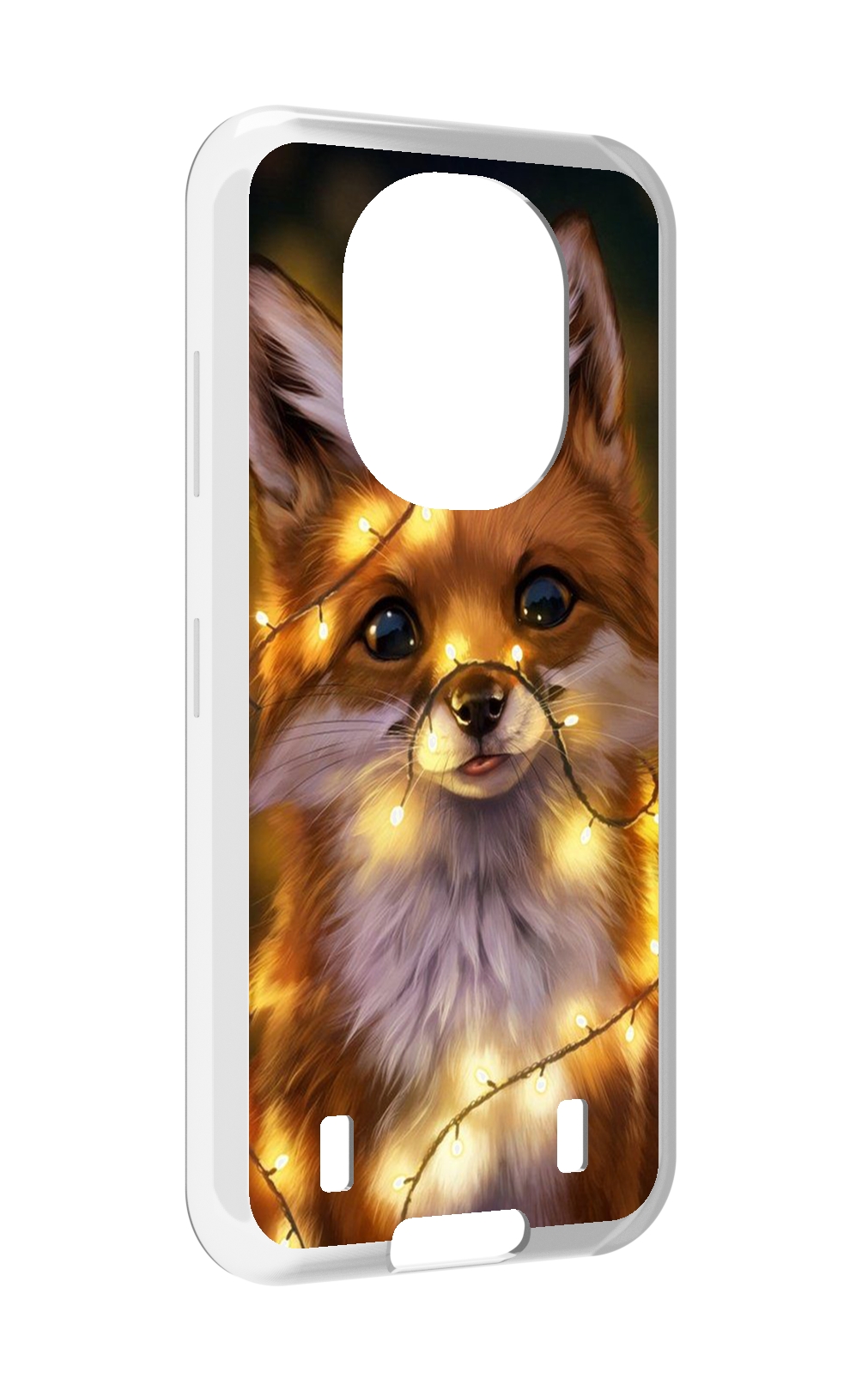Чехол MyPads Лисенок-в-гирлянде для Oukitel WP16