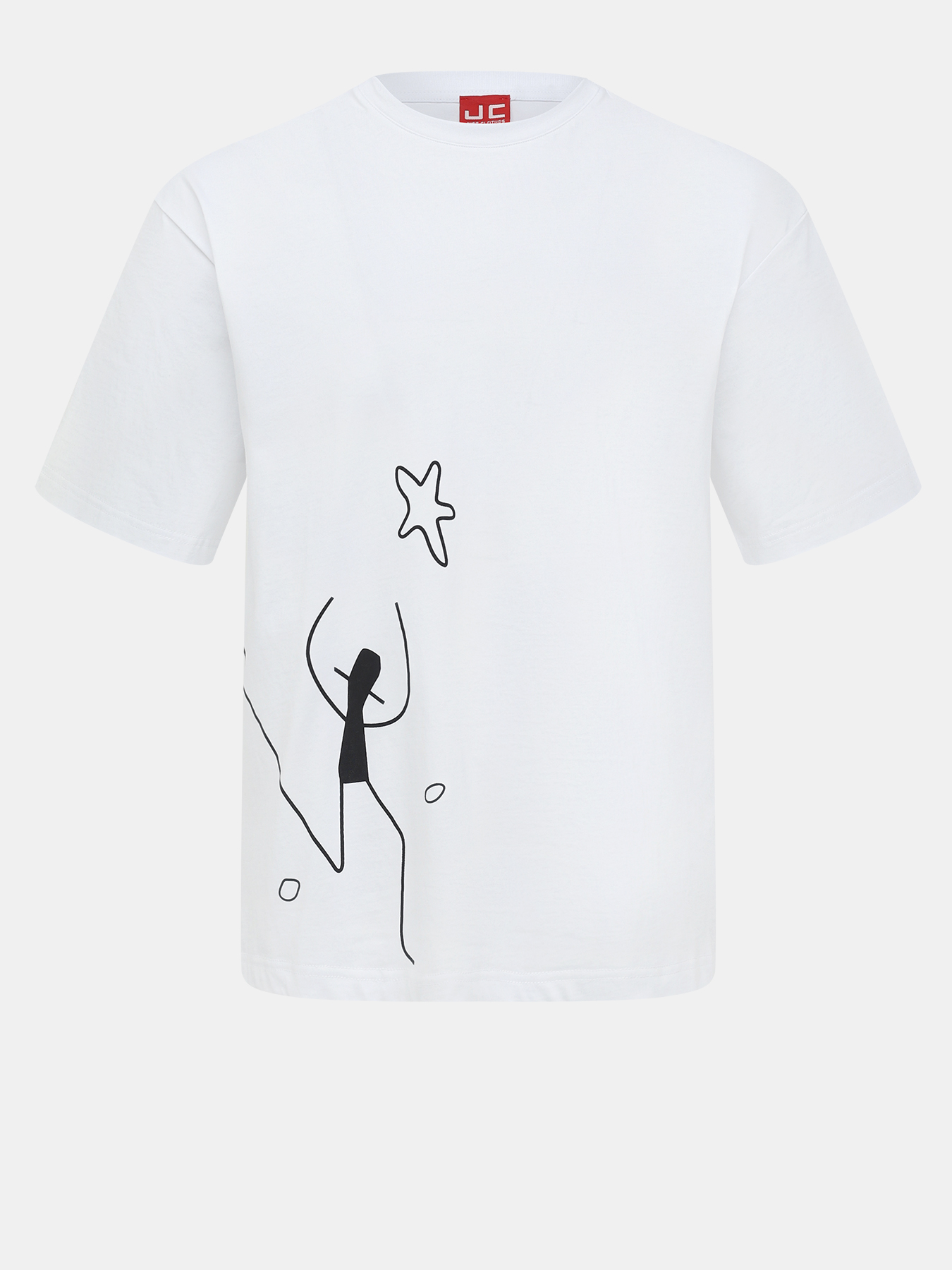 

Футболка мужская Just Clothes 000001604 белая 48 RU, Белый, 000001604