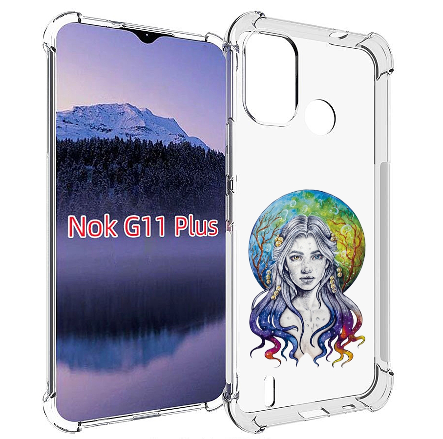 

Чехол MyPads девушка с красивыми волосами для Nokia G11 Plus, Прозрачный, Tocco