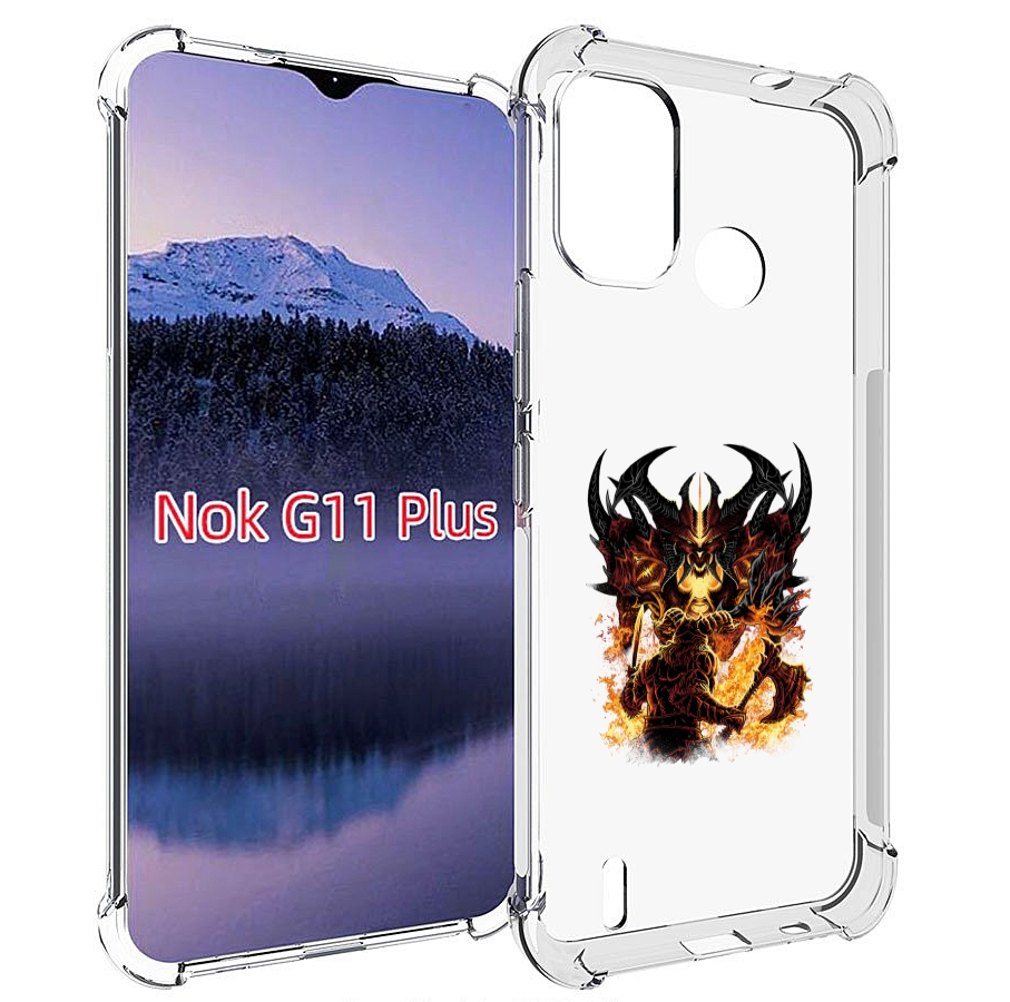 

Чехол MyPads демон shadow fiend для Nokia G11 Plus, Прозрачный, Tocco