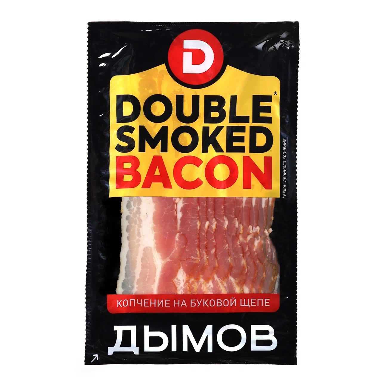 Бекон сырокопченый Дымов Double Smoke Гриль 200 г