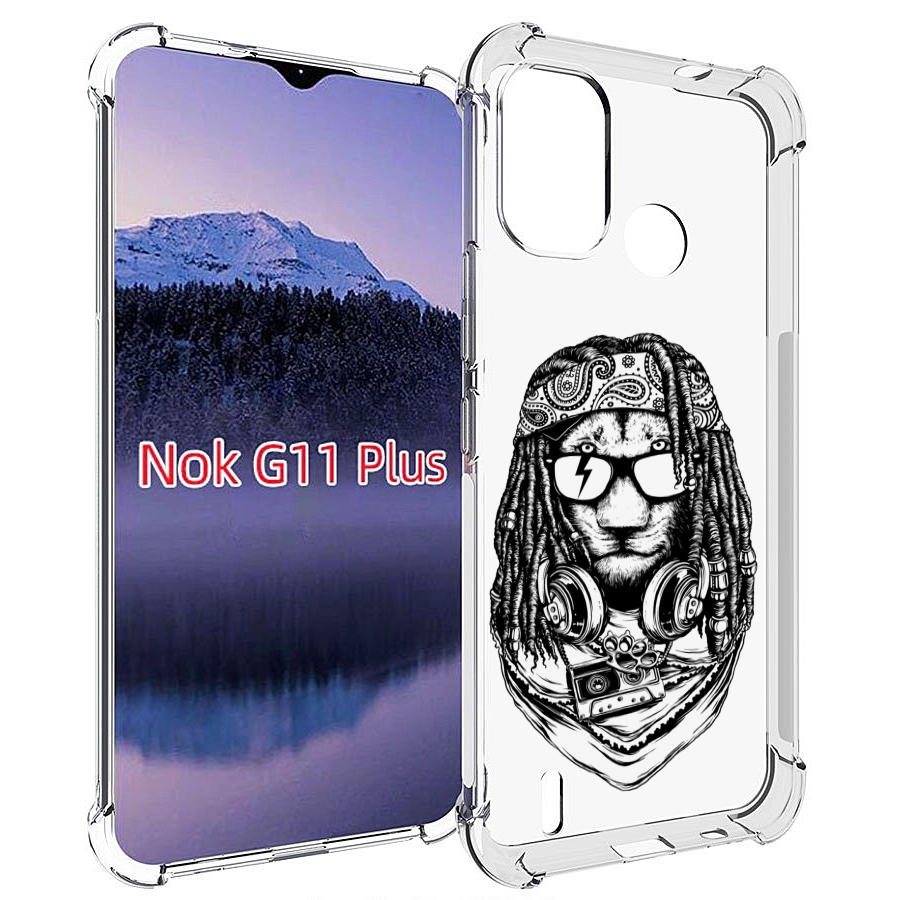 

Чехол MyPads дреды льва для Nokia G11 Plus, Прозрачный, Tocco