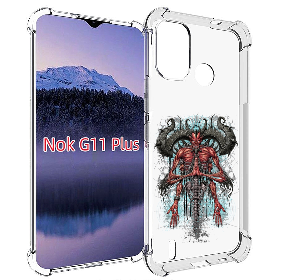 

Чехол MyPads дьявол для Nokia G11 Plus, Прозрачный, Tocco